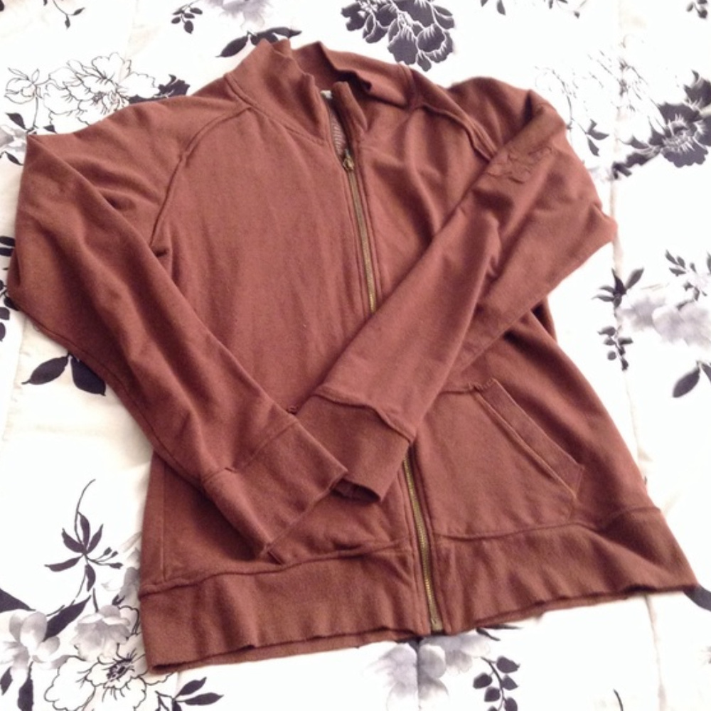 BIZA Antibacterial Bamboo  JACKET, Brown, Leisure, Athletic, Large